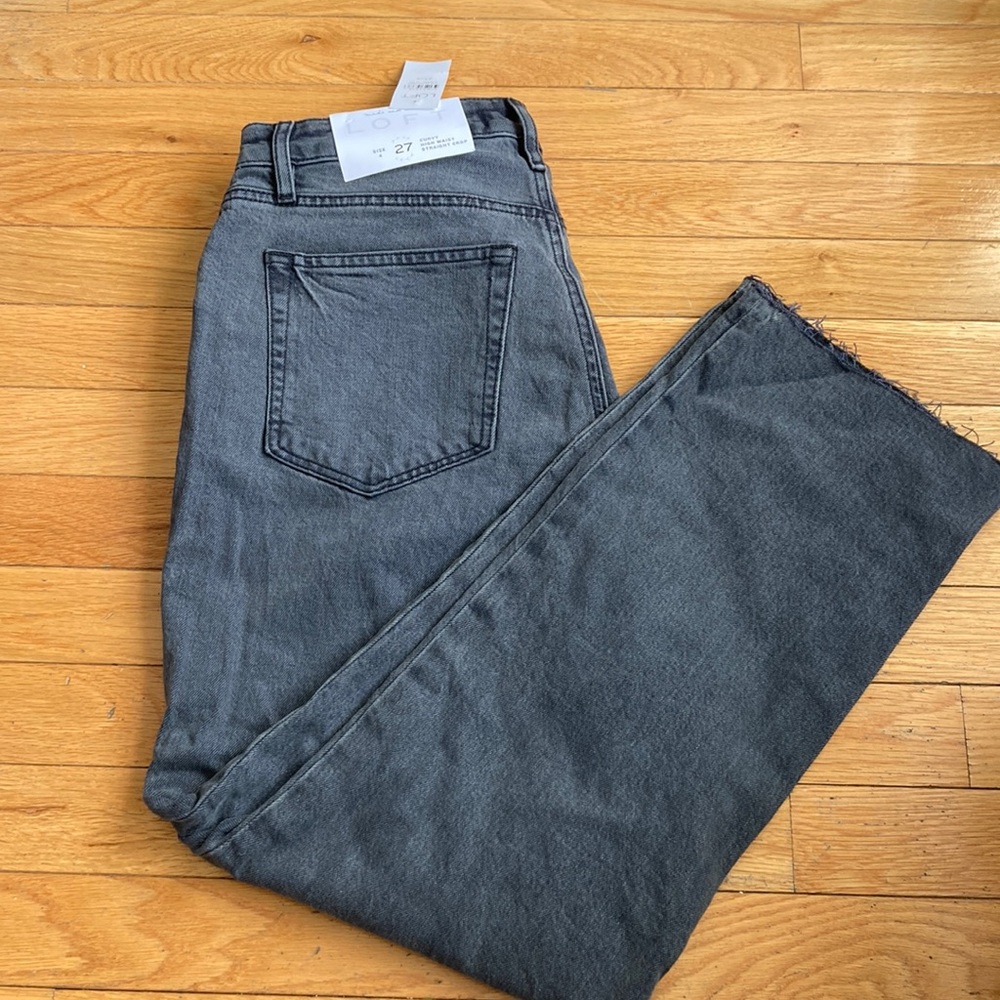 Loft curvey high waist crop pants